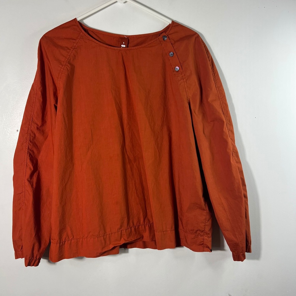Ischiko Cotton Tunic Top Orange Size 1/ US Size 6/8 Made in Germany